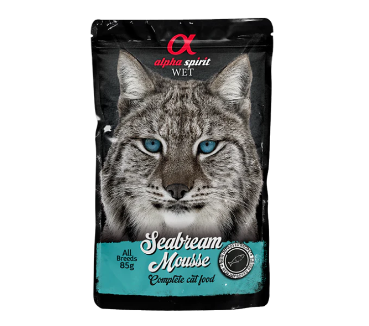 alpha spirit-Seabream Mousse for Cats, 24 x 85 g Pouches.png
